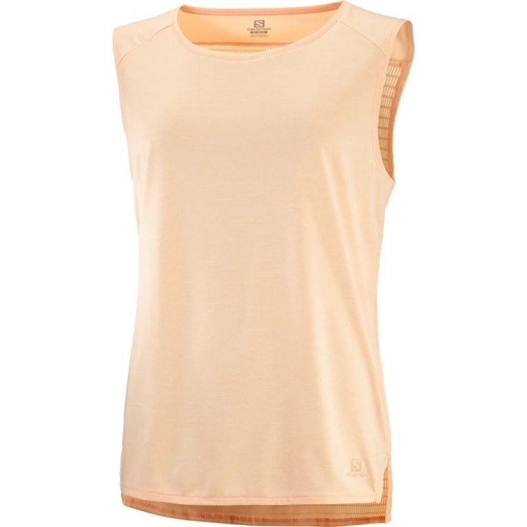 Apricot Salomon Outline Summer Women's Tanks | IE BK6053